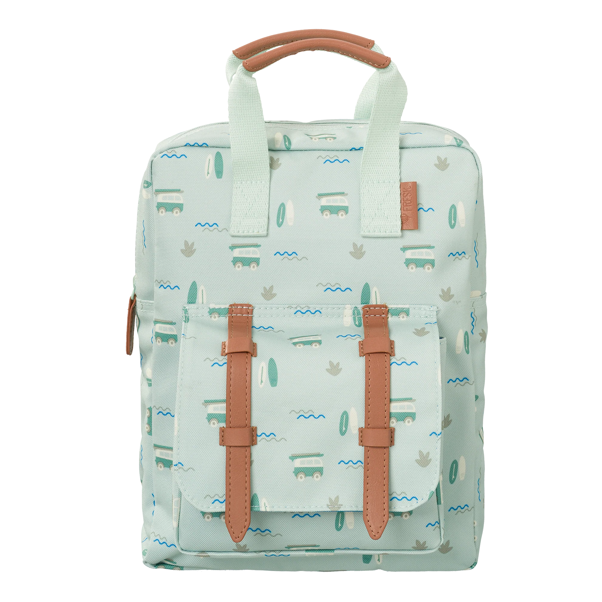 Ghiozdan Grădiniță Surfboy S – Eco-friendly, 28 cm 1 ghiozdan grădiniță surfboy, friendly din pet reciclat, ergonomic, 28x22x8 cm, verde