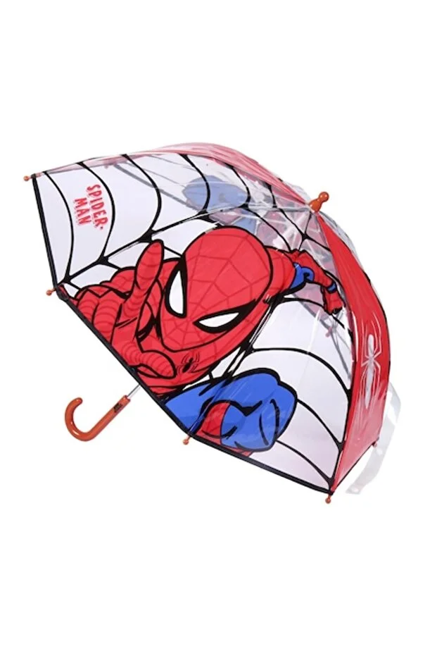 Umbrelă Transparentă Spiderman - 71 cm, Anti-Vânt Marvel 1 Umbrelă Transparentă Spiderman