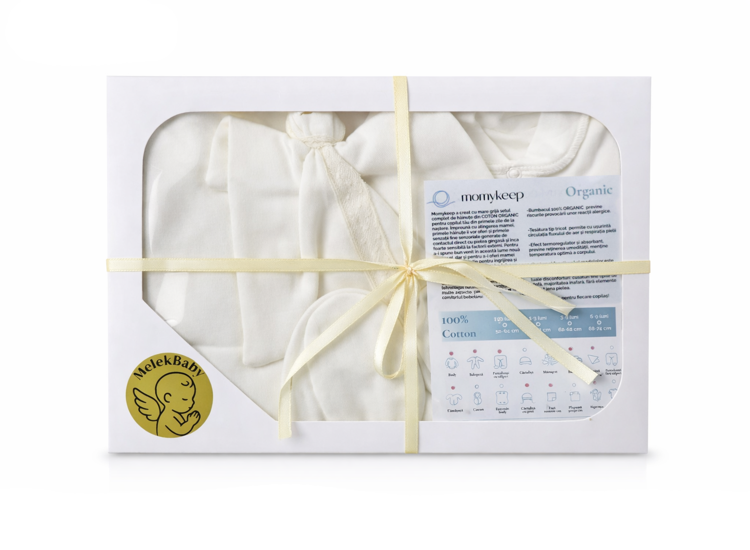 Set Cadou Nou-Născut 10 Piese Alb – Trusou Maternitate 2 Set Cadou Nou-Născut 10 Piese