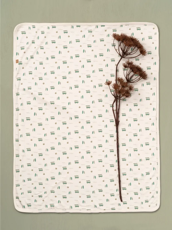 Păturică Bumbac Organic Bebeluși 80x100 cm – Fresk Surfboy 1 Păturică Bumbac Organic Bebeluși
